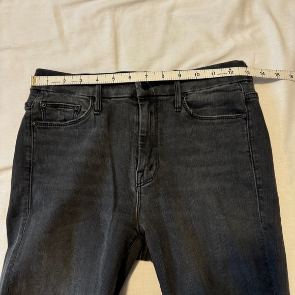 Mother 25 The Looker Ankle Fray Gray Wash Distressed Jeans Burning Out Lanterns - Picture 5 of 10